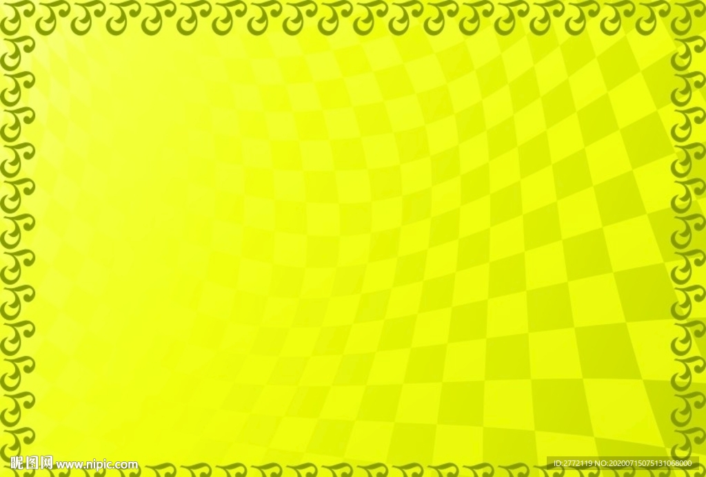 明黄 认证书底纹