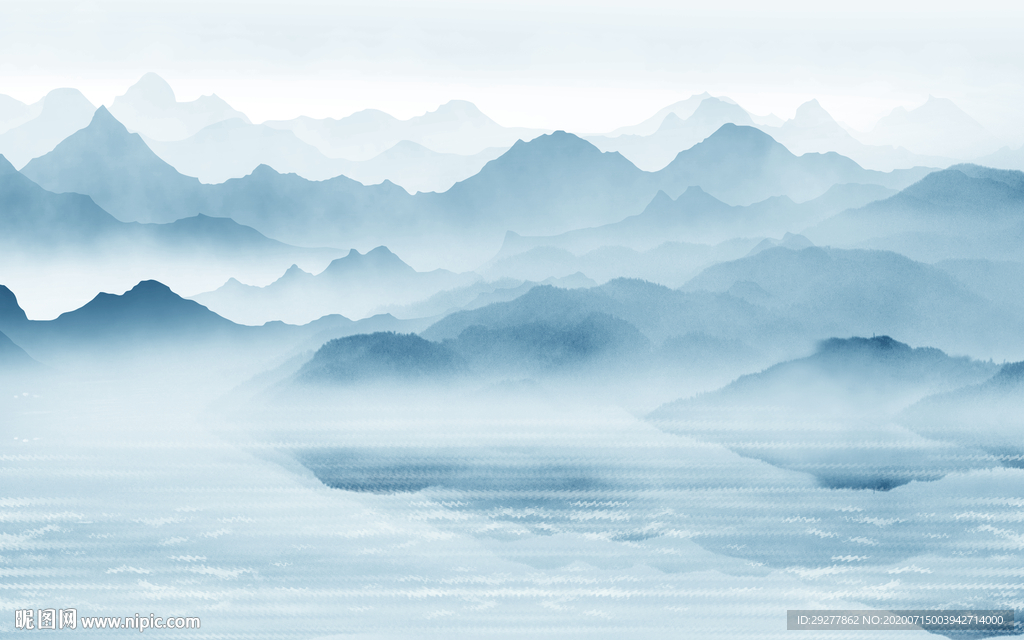 高档新品新山水画 TIF分层