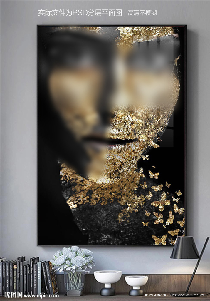 金箔人物装饰画