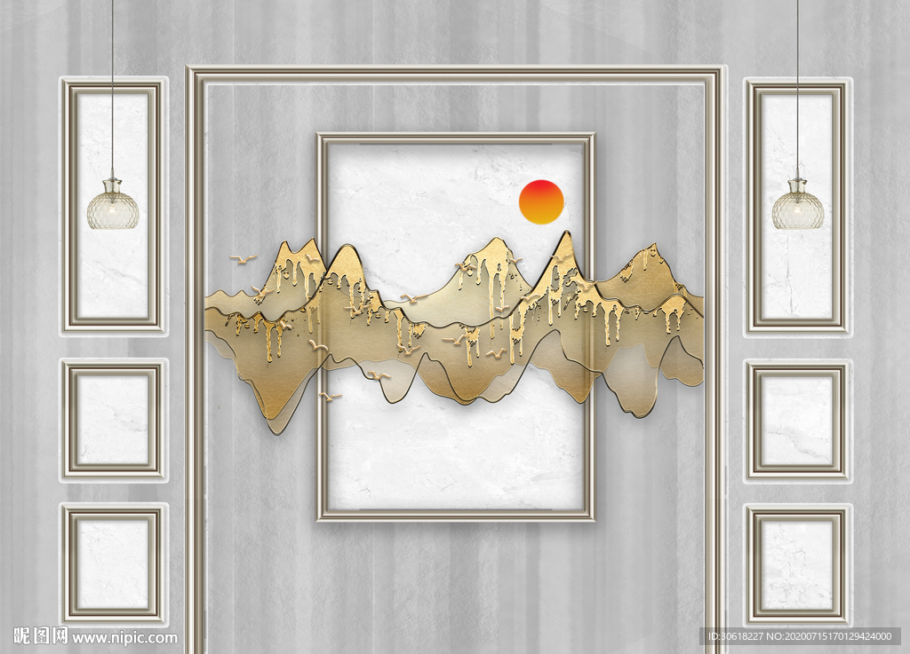 北欧背景墙