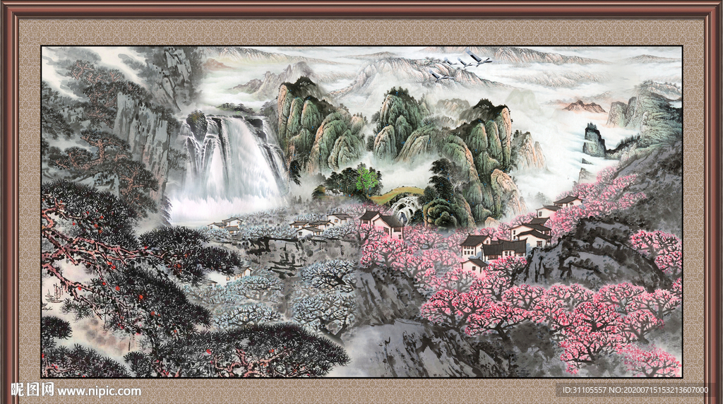 聚宝盆山水