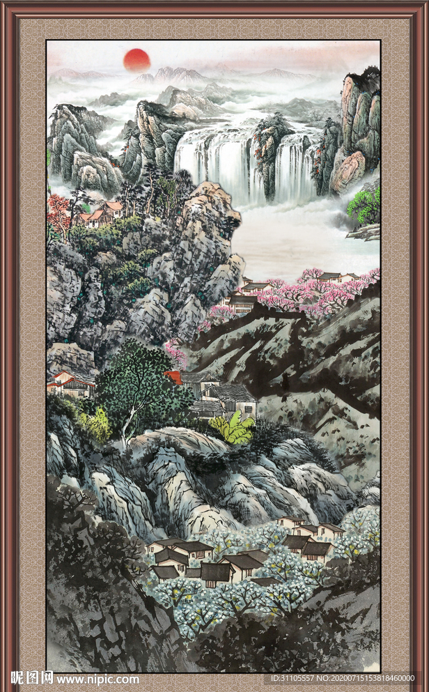 巨幅山水画