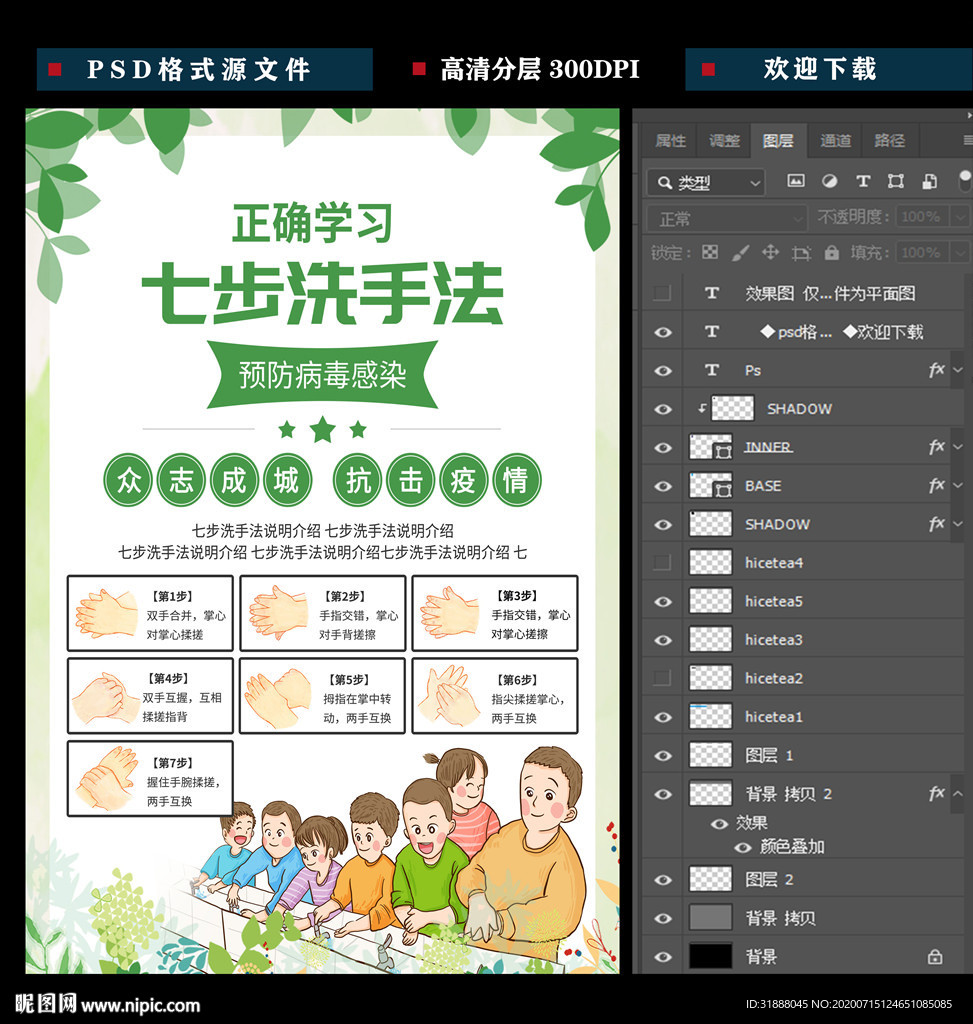 七步洗手法