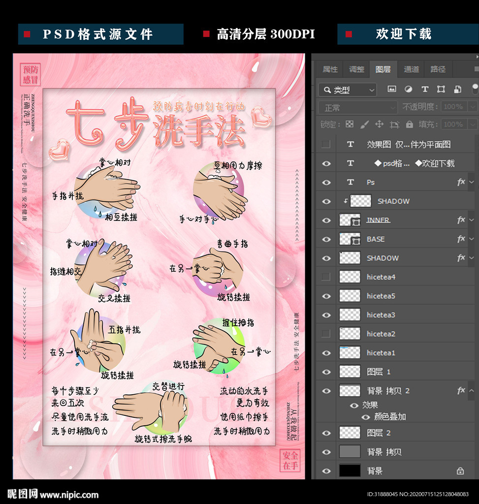 七步洗手法