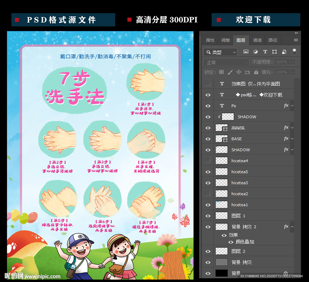 七步洗手法
