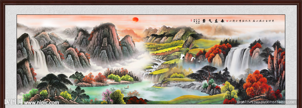 山水画 水墨山水画 意境山水画