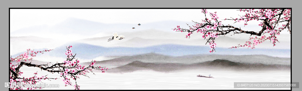 国画梅花