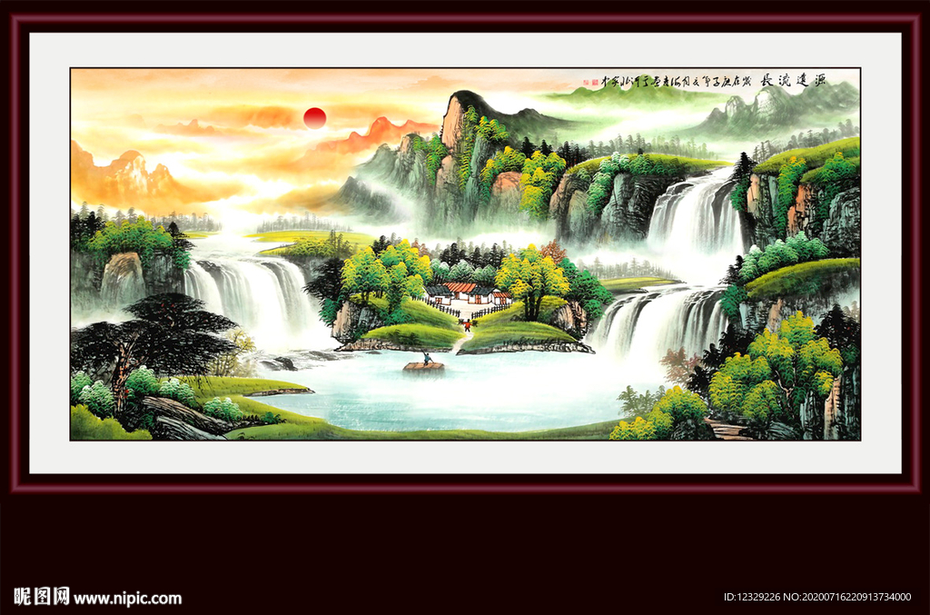 山水画 水墨山水画 意境山水画