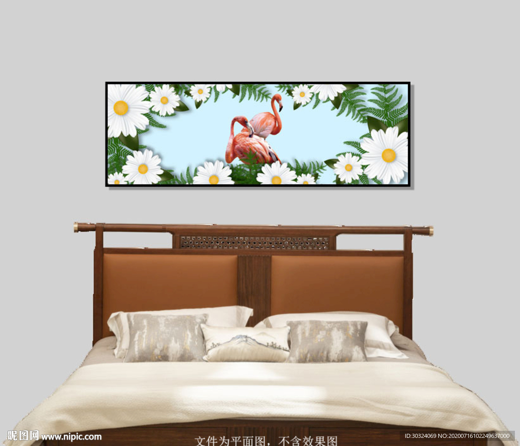 火烈鸟装饰画