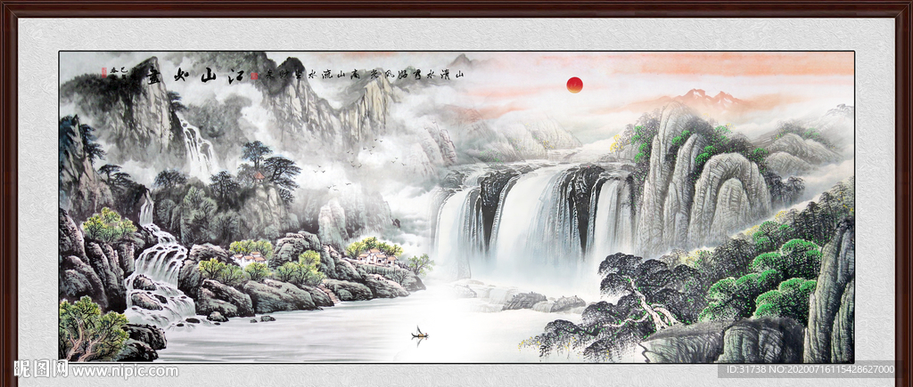 山水画 水墨山水画 意境山水画