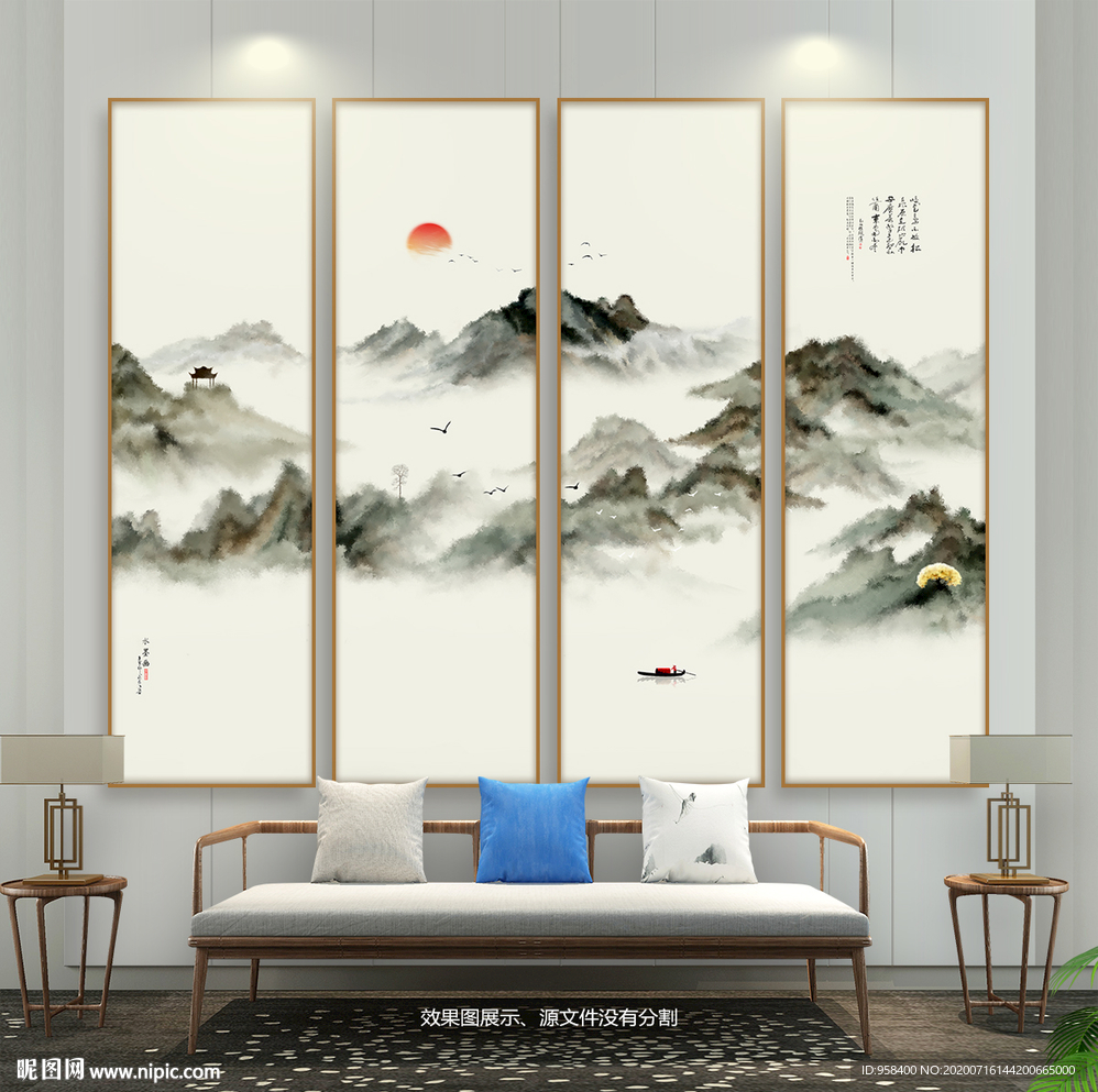 无框画