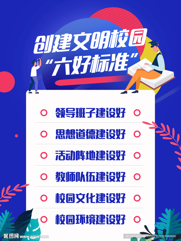 创建文明校园六个好