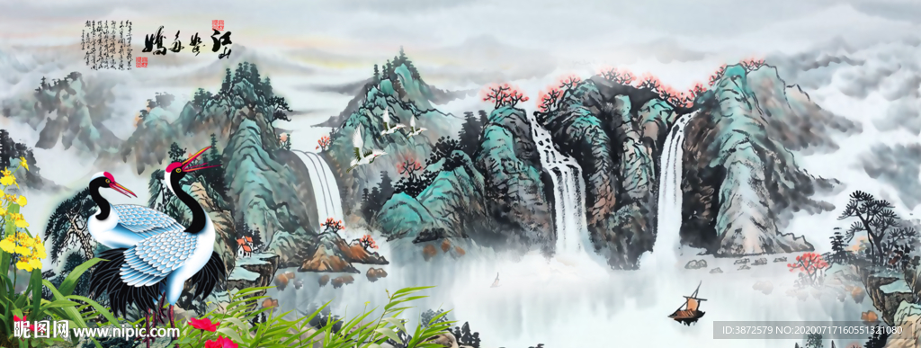 山水画 水墨山水画 意境山水画