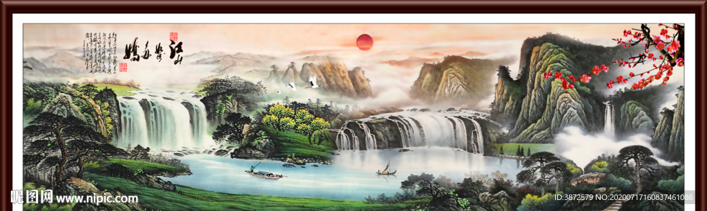 山水画 水墨山水画 意境山水画