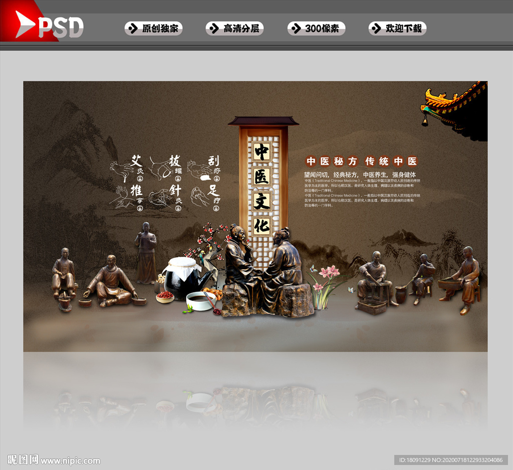 中医 中医背景墙