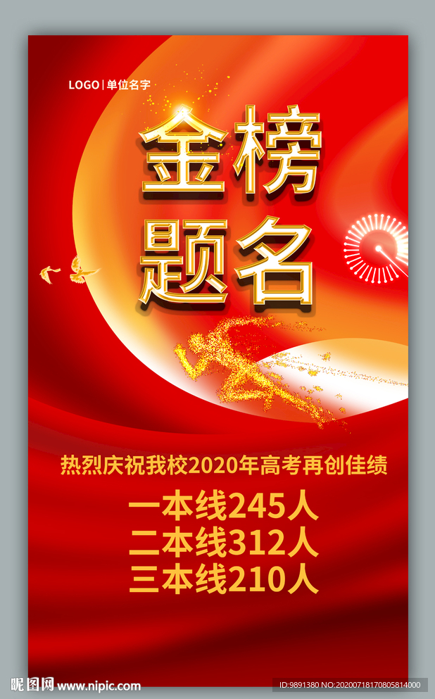 喜报 金榜提名