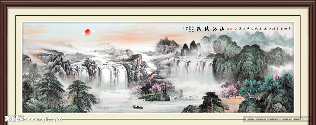山水画国画山水画