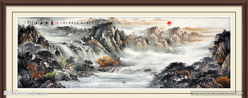 山水画国画山水画