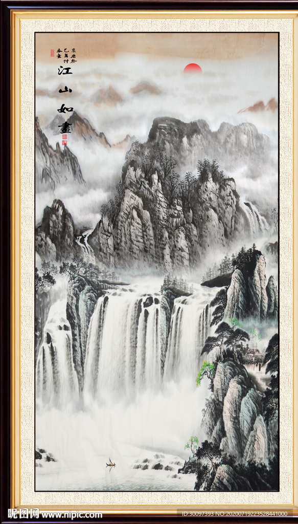 山水画国画山水画