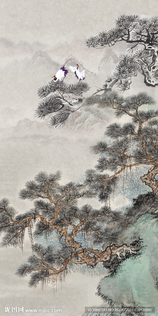 新中式新山水玄关 TIF分层