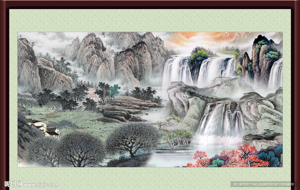 巨幅山水画