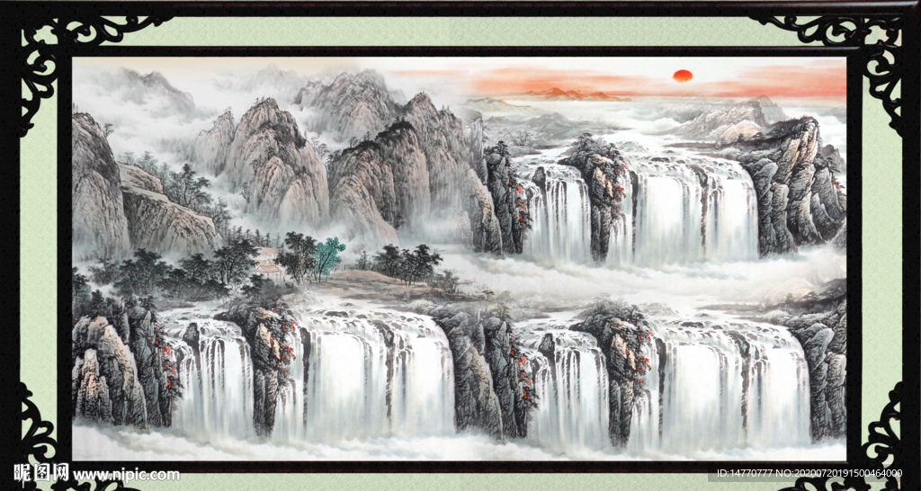 巨幅山水画