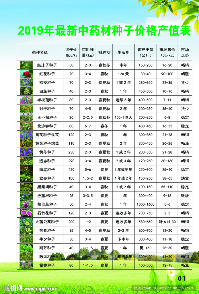 中草药册子