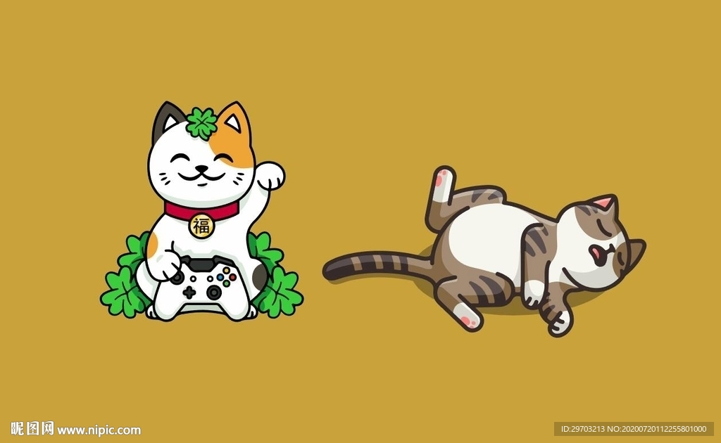 卡通小猫