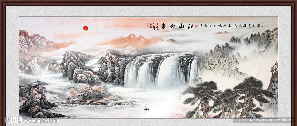 山水画 水墨山水画 意境山水画