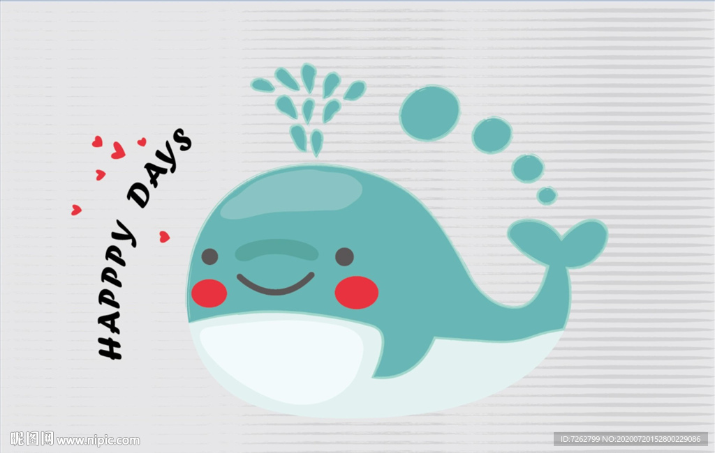可爱小鲸鱼
