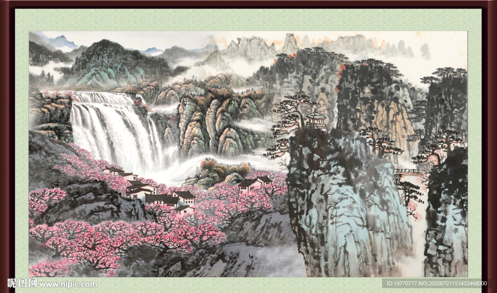 山水风景画图