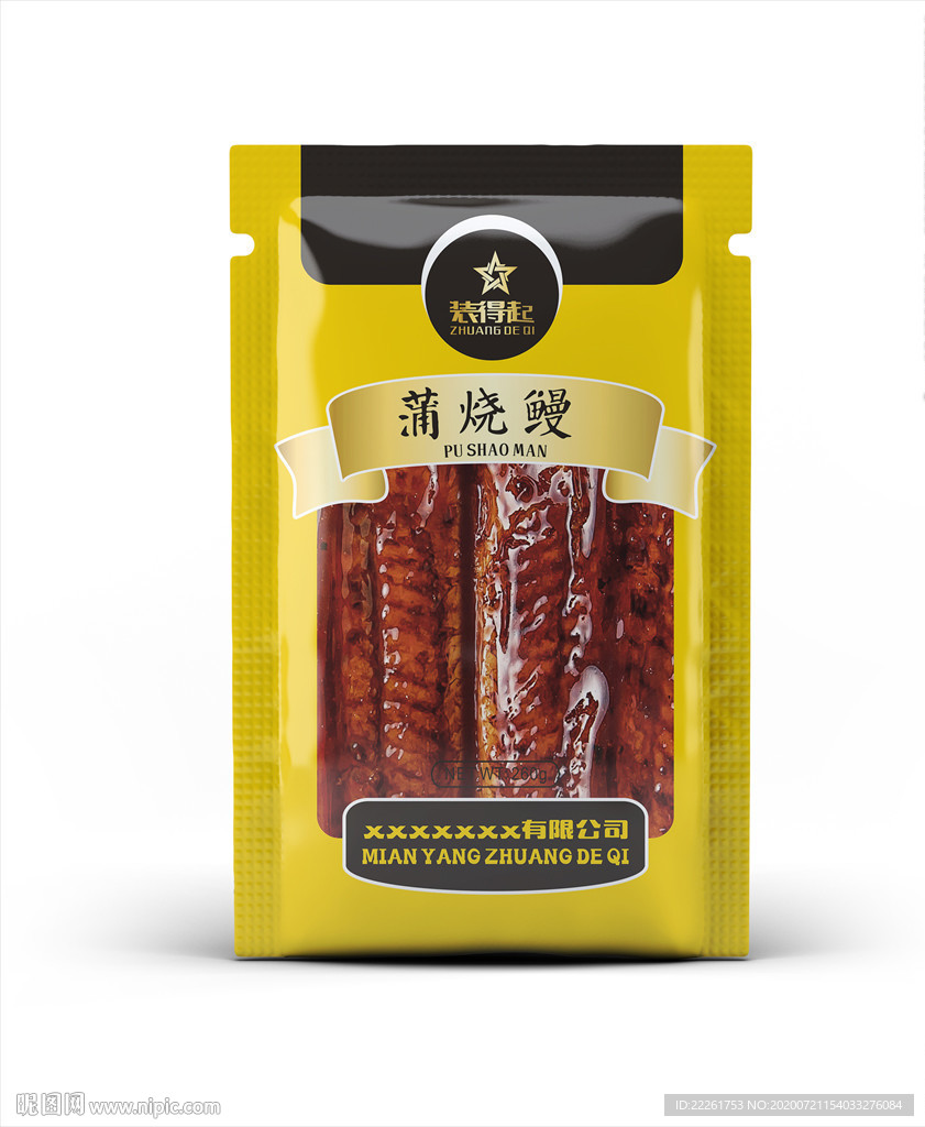 蒲烧鳗鱼包装图