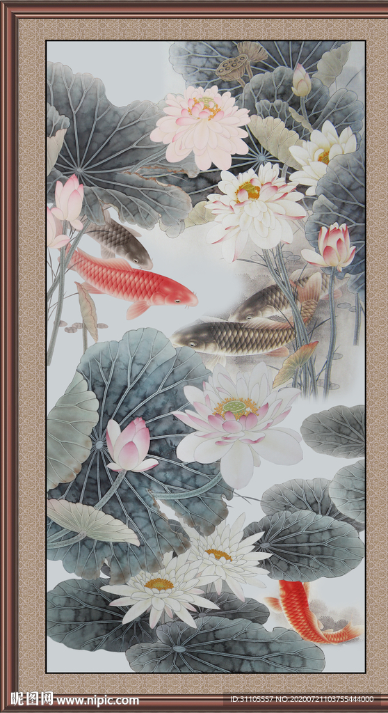 国画荷花