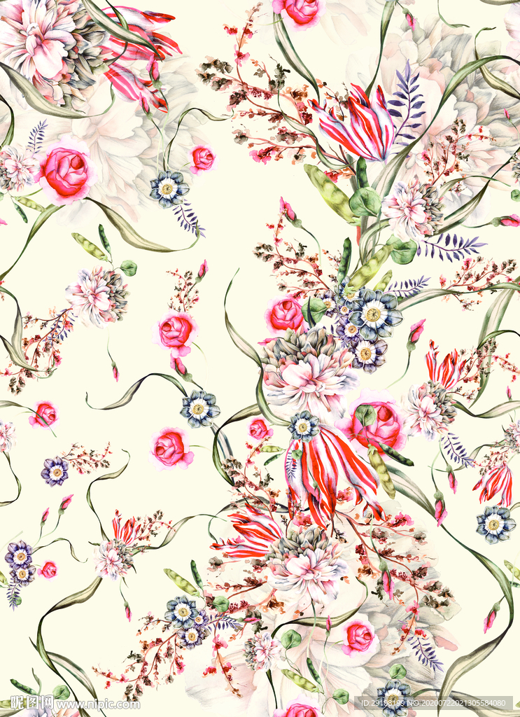 大牌花型 热带花