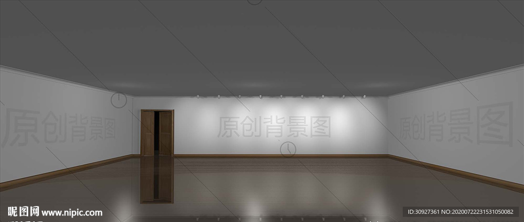 空白背景墙