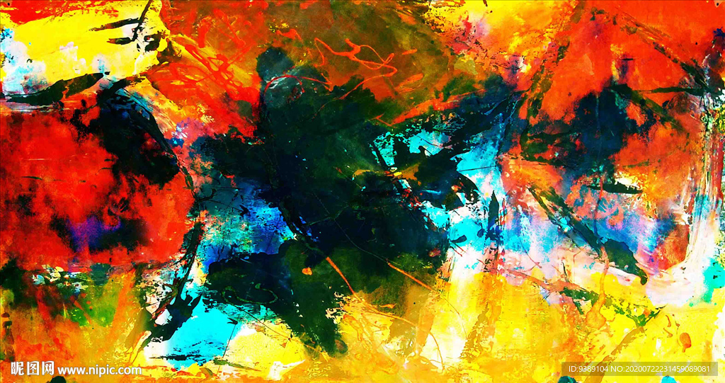 抽象油画
