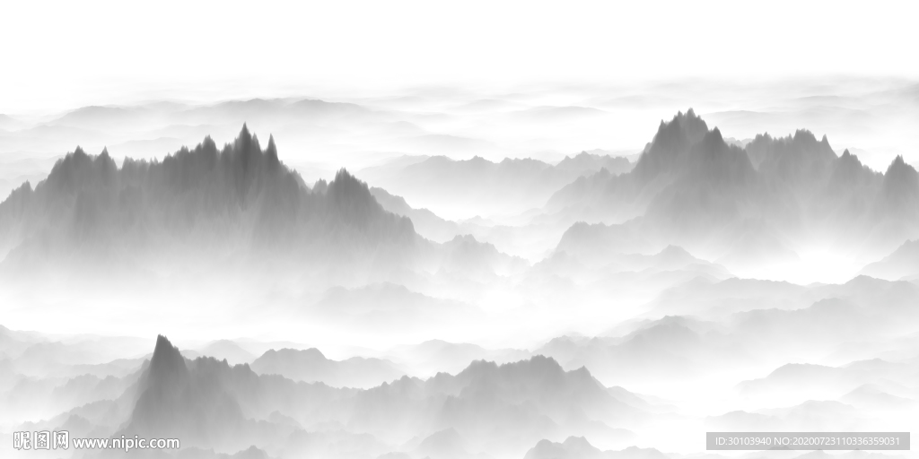 水墨山水图