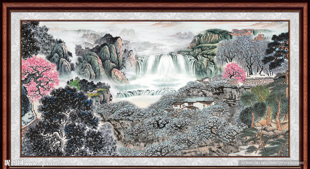 巨幅山水画