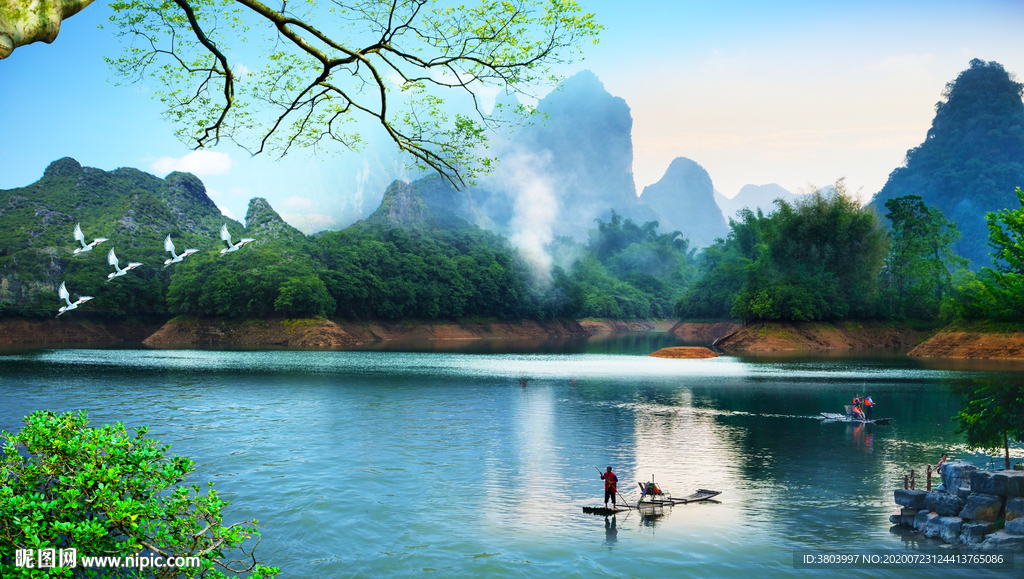 桂林山水 风景画