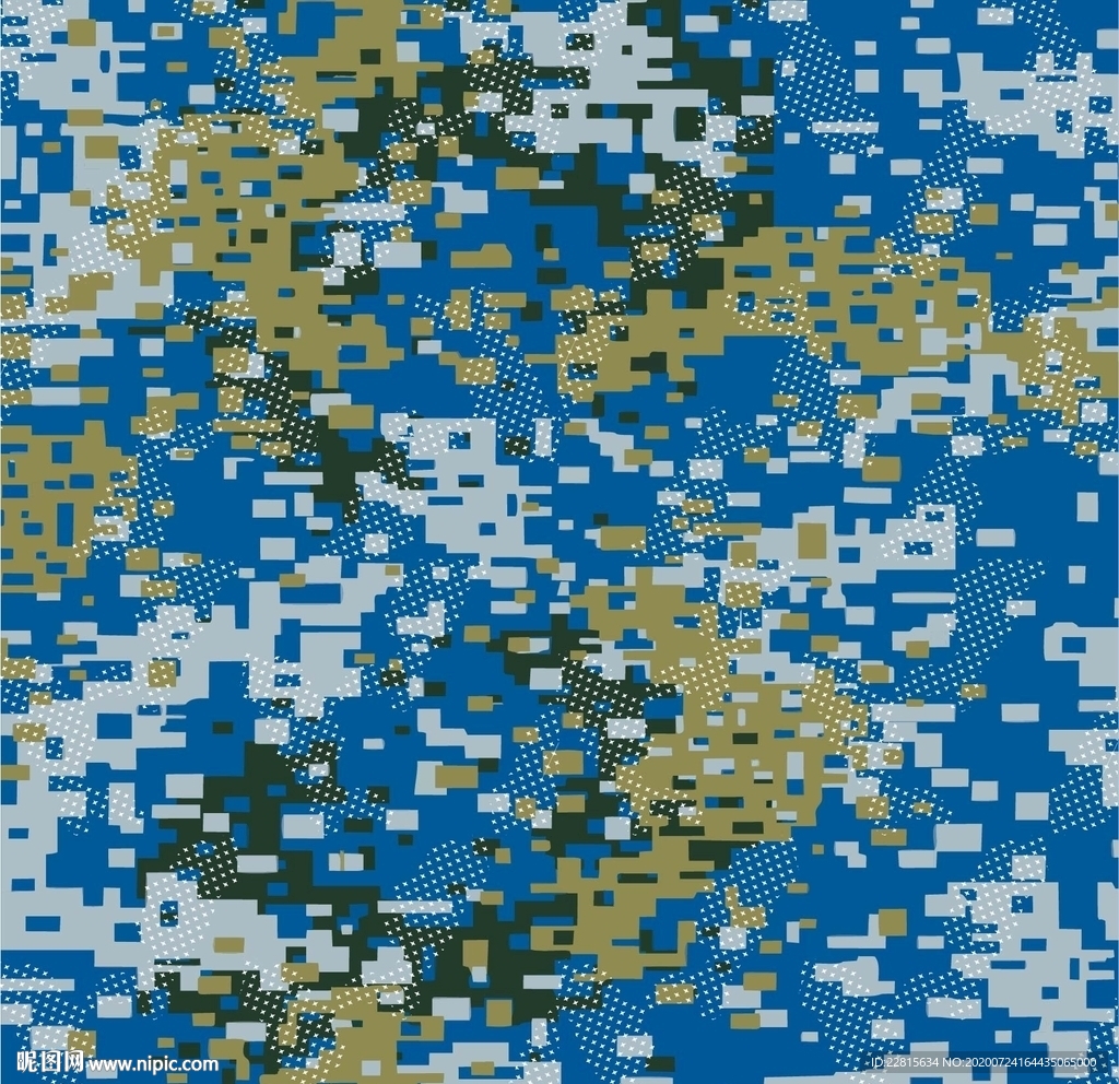 矢量迷彩图案纹样数码印花设计