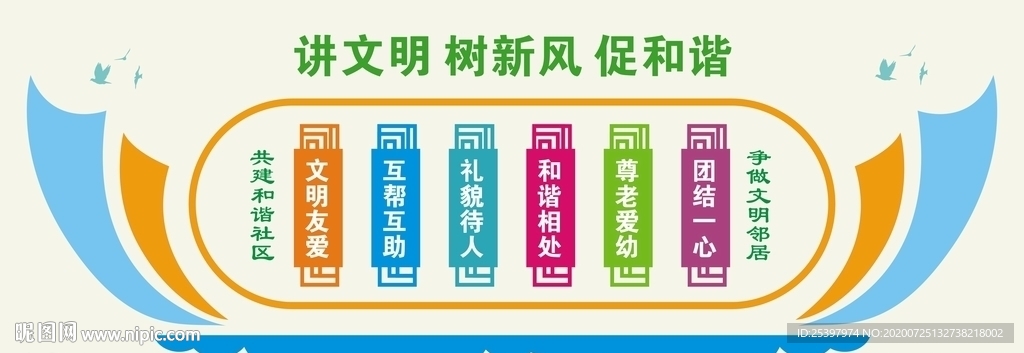 讲文明树新风文化墙