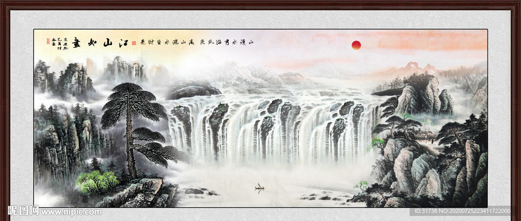 山水画 水墨山水画 意境山水画