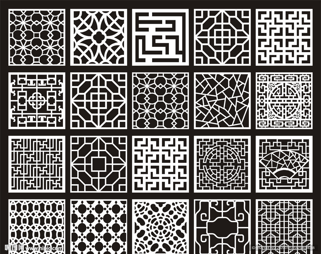 花窗镂空隔断雕花