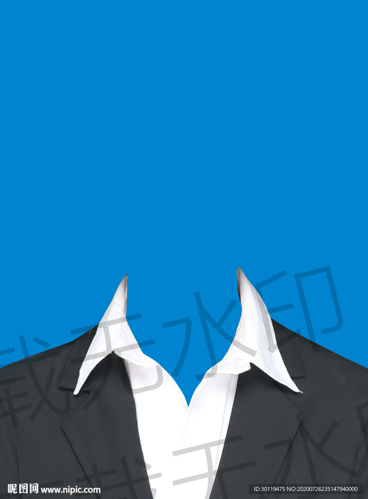 V领证件照女士西装