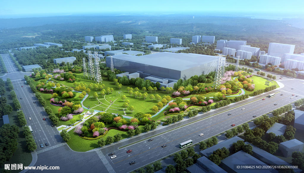 景观效果图公园效果图道路效果图
