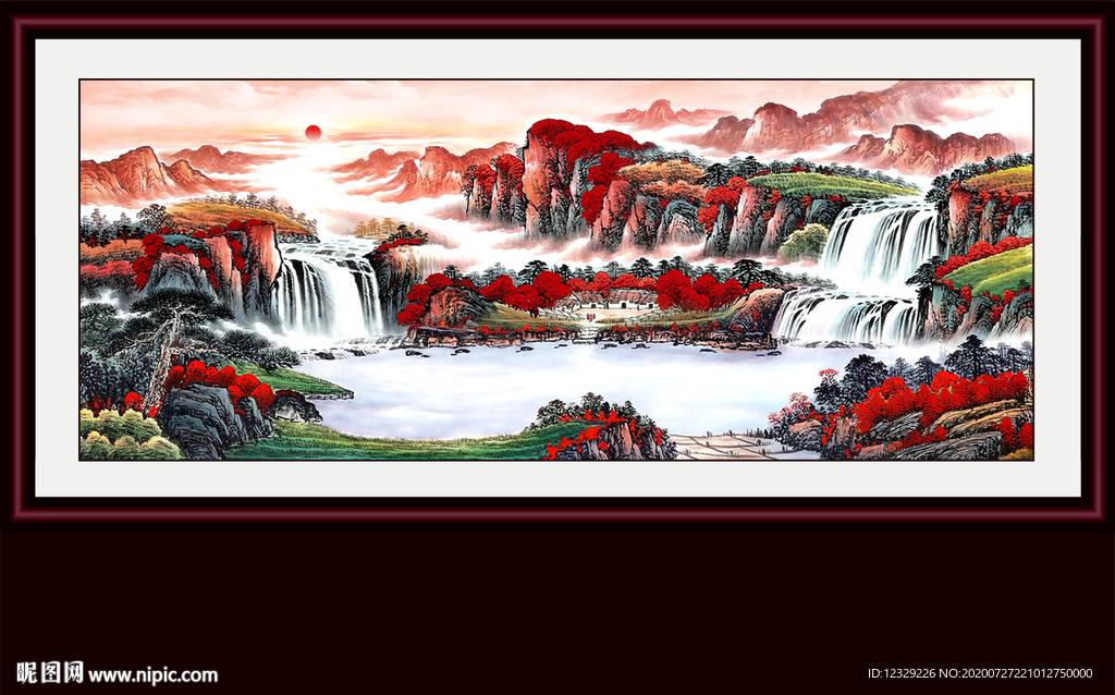 山水画 水墨山水画 意境山水画