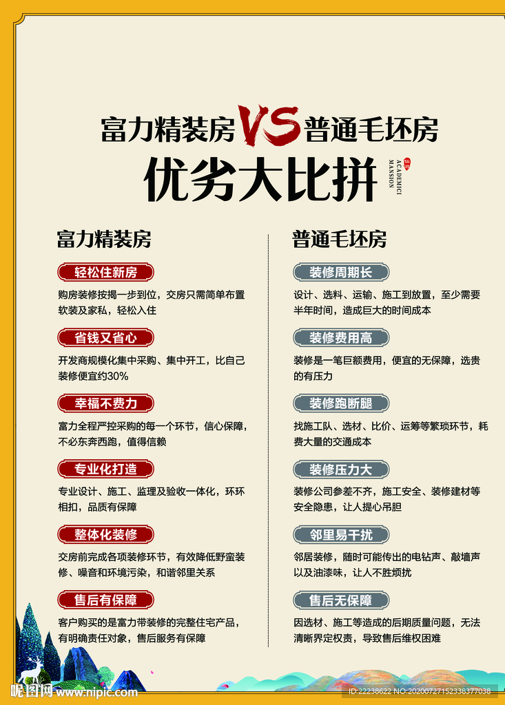 精装VS毛坯对比