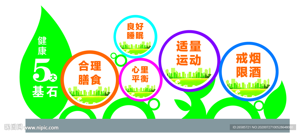 公园健康步道标识牌