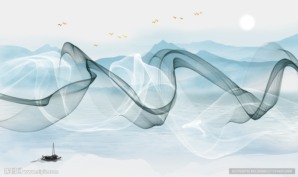 新中式电视背景墙