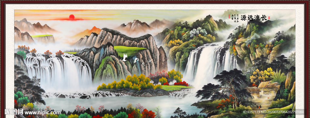 山水画 水墨山水画 意境山水画